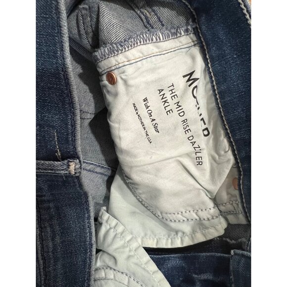 Mother The Mid Rise Dazzler Ankle Jeans Size 28 in Wish on a Star - Picture 7 of 7
